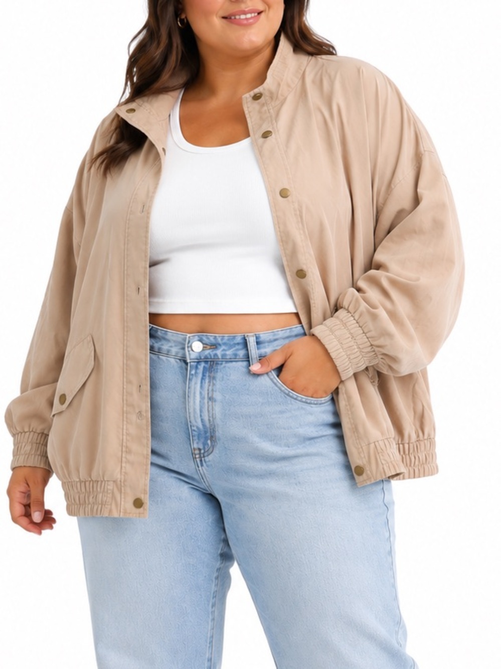 Perch Blu Pepper Relaxed Bomber Jacket